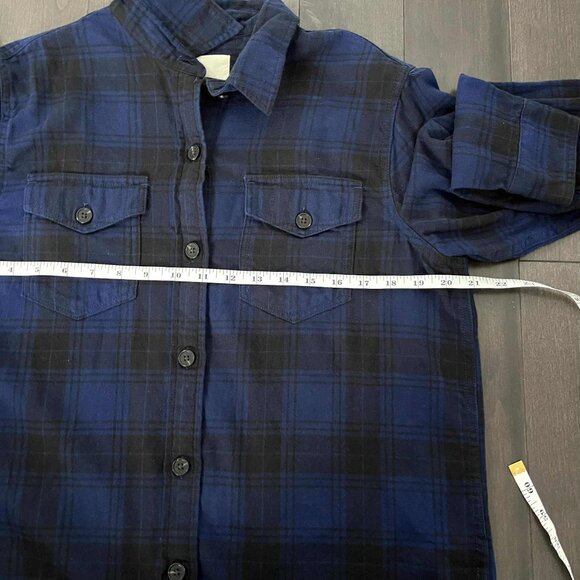 Tilley's Ladies Cotton Flannel Plaid Button Down Long Sleeves Size Medium - Picture 6 of 6